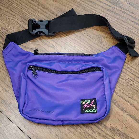surf style | Bags | Vintage Retro Fanny Pack Surf Style Iridescent ...